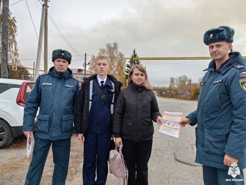 Противопожарный ликбез для жителей Мелекесского района